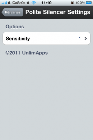 Polite Silencer 1.0-7 : Couper la sonnerie grâce à l’accéléromètre!