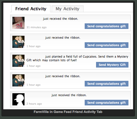 Facebook activity feed 3