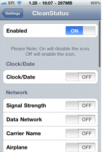 Cydia – CleanStatus : Personnaliser votre StatusBar !