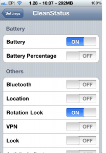 Cydia – CleanStatus : Personnaliser votre StatusBar !