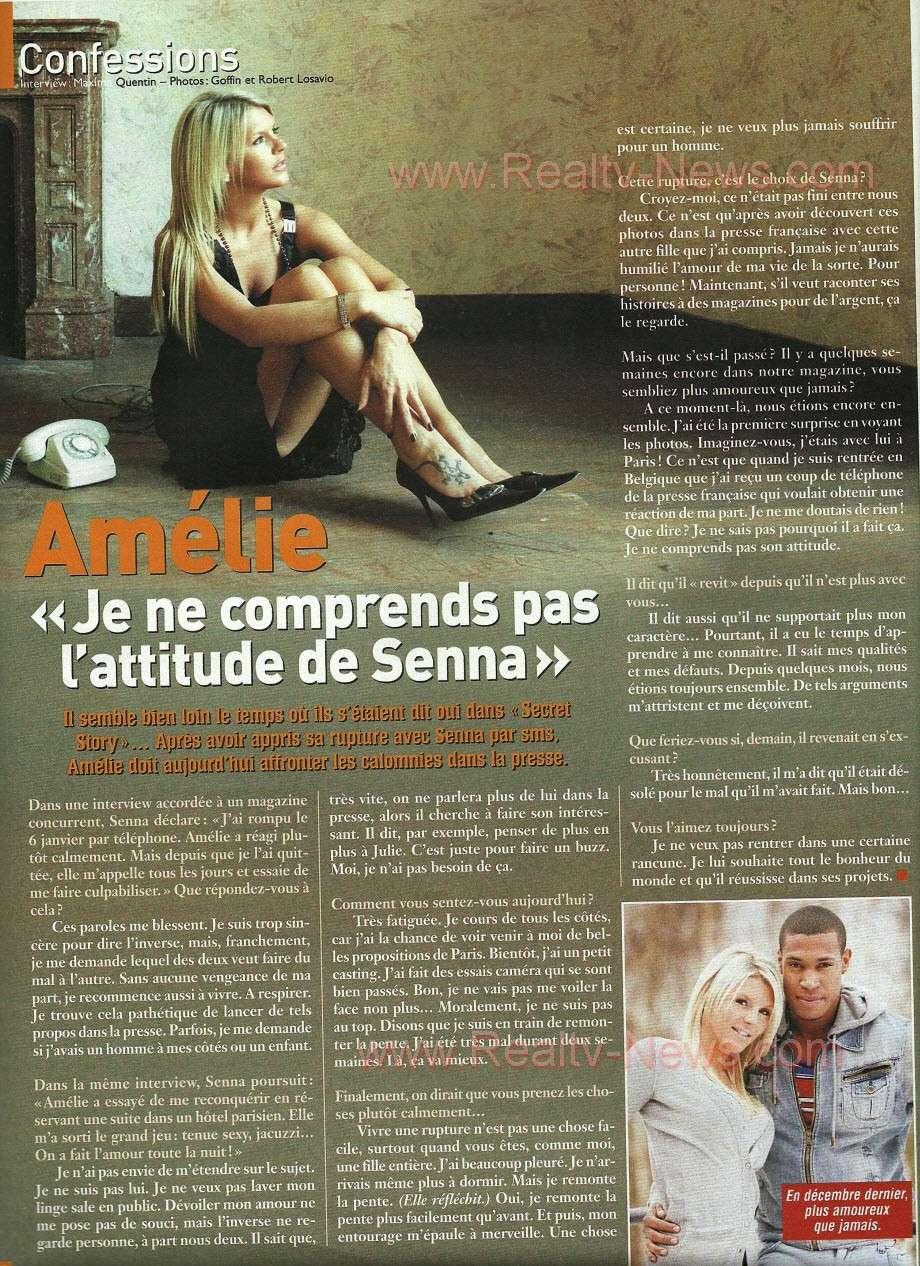 Amélie raconte encore sa rupture dans un journal belge... Après on arrête ?