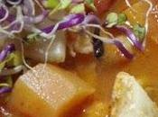 Soupe épaisse poisson crevettes légumes