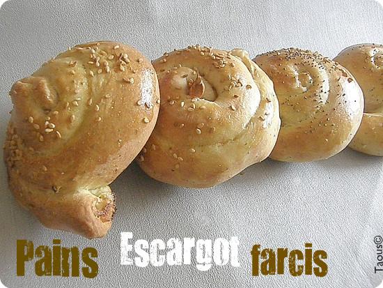 Pains Escargot farcis