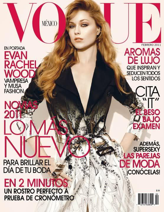 - Evan Rachel Wood pose en couverture du Vogue Mexico !