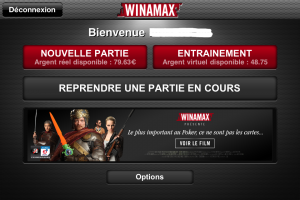 Exclu: Winamax 1.1.1 permet de jouer au poker en argent réel!