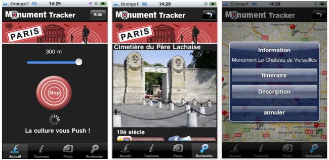 Monument Tracker, guide touristique révolutionnaire pour iPhone