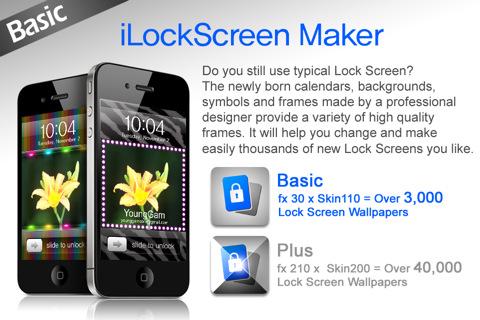Create a awesome lock screen / i LockScreen Maker – Basic Frame (Wallpaper & Background) – YoungGam communication : App….