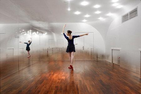 L’aménagement intérieur du studio de danse “Anzas” à Pékin