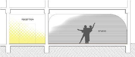 L’aménagement intérieur du studio de danse “Anzas” à Pékin