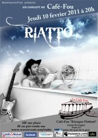 RIATTO - Concert le café-fou paris