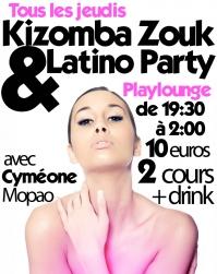 Kizomba Zouk & Latino Party avec Cyméone Mopao - Soirée Bar le playlounge paris