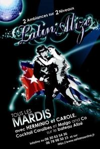 LATIN'ALIZE: SALSA - KIZOMBA - BACHATA sur l'Alizé! - Soirée le bateau alizé paris