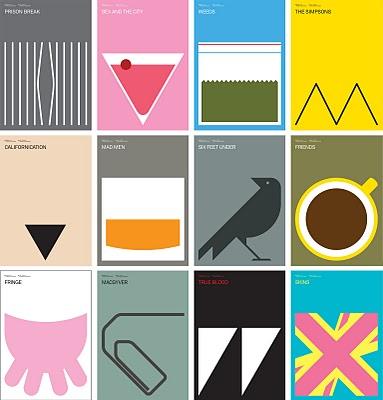 Iconic TV Posters by Albert Exergian