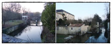 29 janvier 2011, l'abbaye et levillage de Bassac
