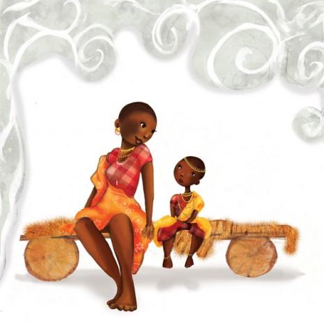 Illustrations d’une petite Massaï