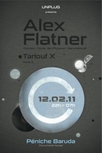 Unplug present: Alex Flatner - Tarlouf X & guest - Soirée péniche baruda paris