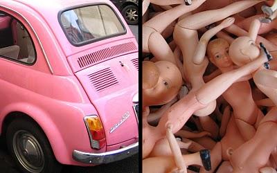 La cigogne aime le rose