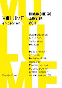 Volume - Concert Disquaires Paris