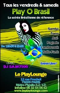 Play'o Brasil - 100  Brasil - Soirée le playlounge paris
