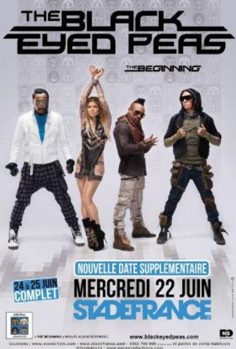 Black Eyed Peas ... Un troisième Stade de France confirmé (officiel)