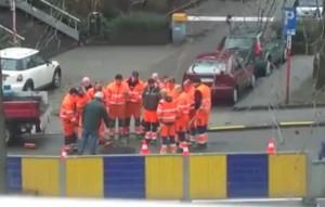 En Belgique 15 ouvriers pour reboucher un trou