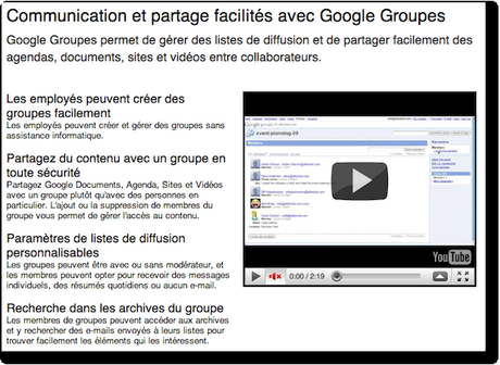 google apps groupes