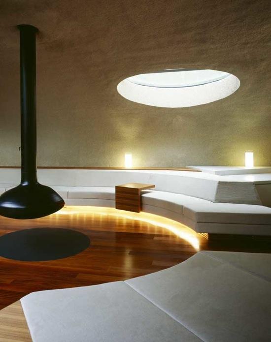 Villa Shell - Kotaro Ide - ARTechnic - cheminée