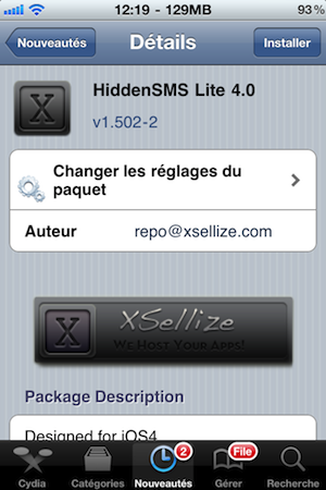Cachez vos SMS avec HiddenSMS Lite 4.0