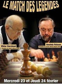 Le Match des Légendes des échecs entre Korchnoi et Vaisser