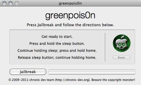 Greenpois0n RC5, le jailbreak untethered pour l’iOS 4.2.1 est sorti