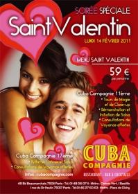 Soirée Saint Valentin 2011 - Soirée cuba compagnie cafe paris