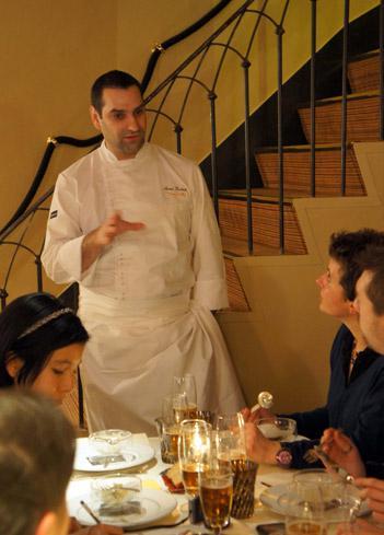 Le chef Thomas Boullault du restaurant étoilé l'Arôme de Paris