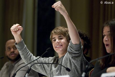 Justin Bieber ... photos de sa conf' pour l'avant-première au Canada de Never Say Never