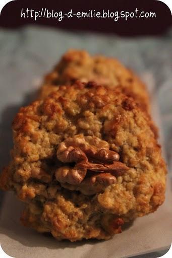 Cookies bananes, noix et rhum