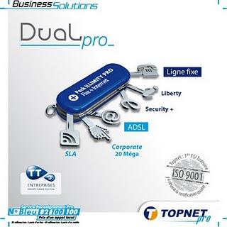 Topnet offre ADSL Tunisie Dual Pro