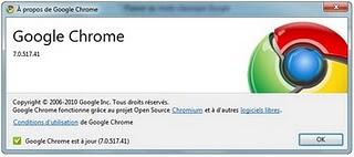 Google Chrome passe la 7e vitesse