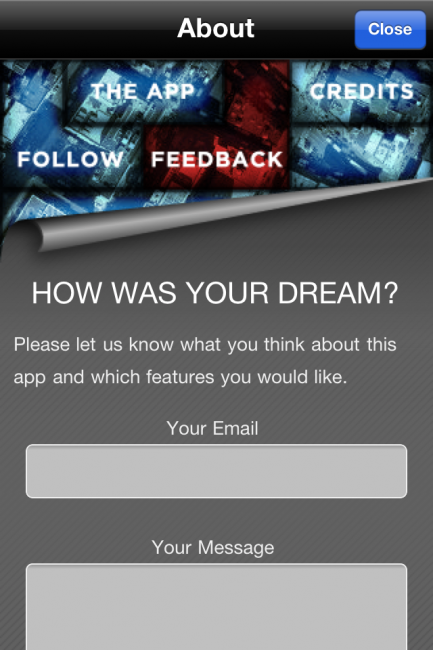 L’appli du jour BlogiPhone – Inception – The App pour iPhone/iPod Touch