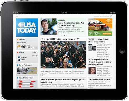 USA Today : l’iPad, source du renouveau?