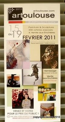 11041: remise de l'oeuvre au service de Maître Labarbe le 04/02/11: ART TOULOUSE 2011
