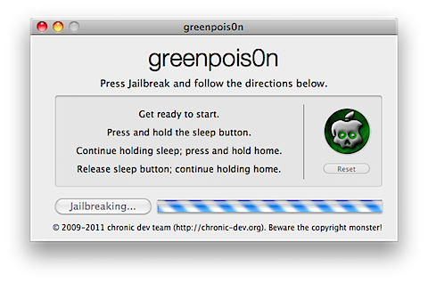 greenpois0n Jailbreaker votre iPhone/iPad iOS 4.2.1 avec GreenPois0n RC5 3