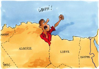 Florilège des caricatures de la révolution en Tunisie et en Egypte