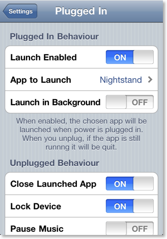Plugged In: tweak qui lance une application quand vous connectez votre appareil !