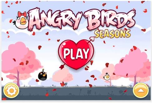 Angry Bird Seasons : Mise à jour Saint-Valentin disponible