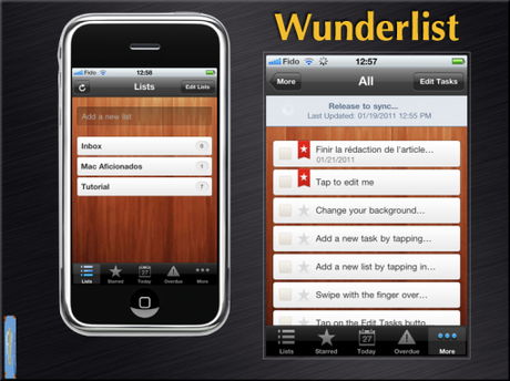 La productivité sur iPhone et iPad 2: les meilleures applications mobiles