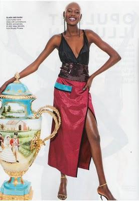 Ajak Deng dans le Vogue Australien (Mars 2011)