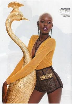 Ajak Deng dans le Vogue Australien (Mars 2011)