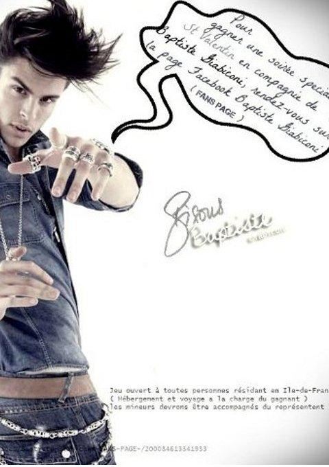 Baptiste Giabiconi ... Passez la Saint-Valentin à ses côtés