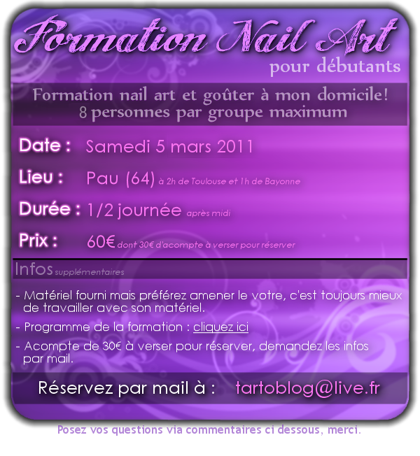 Formation Nail Art - Pau - Mars 2011