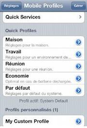Cydia – Mobile Profiles Créer un profil selon votre situation