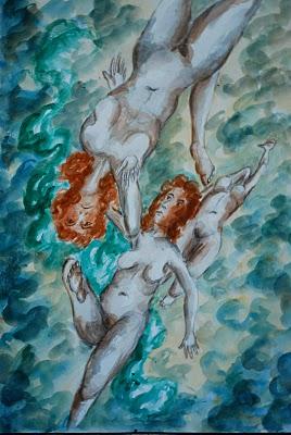 Pont - l'Abbé, Finistère.  Le soir venant, voici le ciel ...